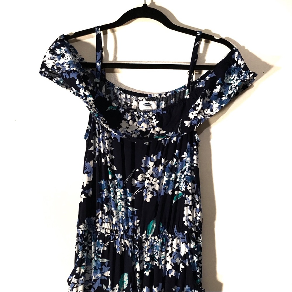 Old Navy jump suit size XL blue white green color